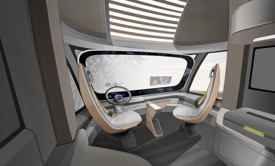 Интерьер Hyundai HDC-6 Neptune Concept 2019 года  (фото 3 из 8)